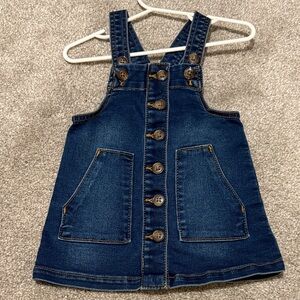 Wonder Nation Kids Denim Button-Front Dress